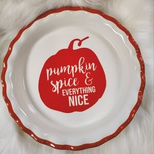 Pumpkin Spice Pie Plate